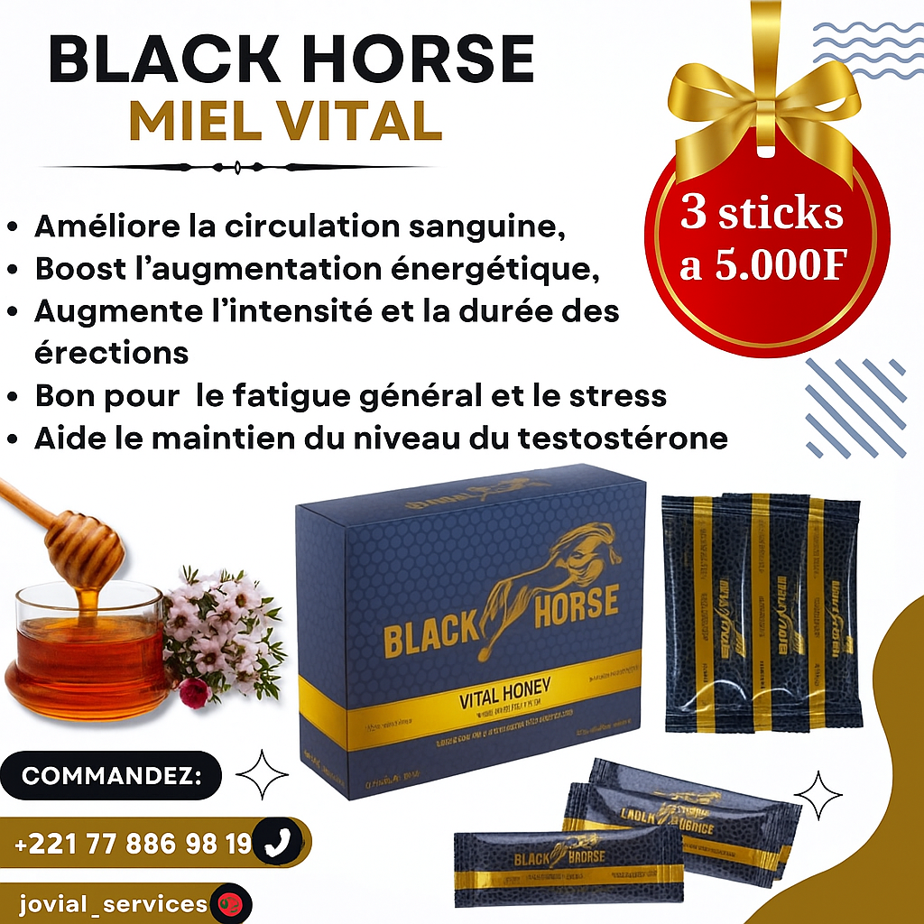 Black H honey les 3 sticks  à  5000fr  (Livraison 1000fr partout  à Dakar ville)